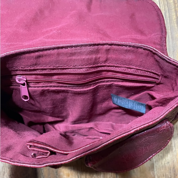 Vintage Mini Handbag Burgundy - Picture 10 of 15